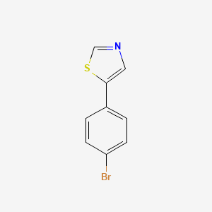 molecular formula C9H6BrNS B1523490 5-(4-溴苯基)-1,3-噻唑 CAS No. 859471-62-8