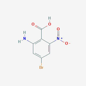 molecular formula C7H5BrN2O4 B1523492 2-Amino-4-bromo-6-nitrobenzoic acid CAS No. 1167056-67-8