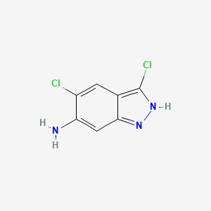 molecular formula C7H5Cl2N3 B1523493 3,5-DICHLORO-1H-INDAZOL-6-AMINE CAS No. 1167055-44-8