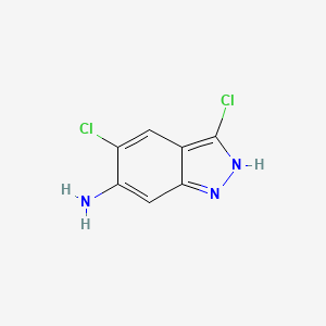 molecular formula C7H5Cl2N3 B1523493 6-Amino-3,5-dichloro-1H-indazole CAS No. 1167055-44-8