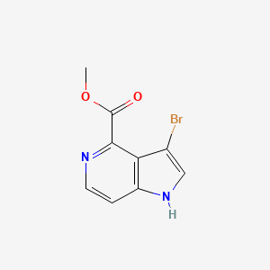 molecular formula C9H7BrN2O2 B1523494 methyl 3-bromo-1H-pyrrolo[3,2-c]pyridine-4-carboxylate CAS No. 1167055-69-7