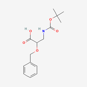 B1523499 2-(Benzyloxy)-3-[(tert-butoxycarbonyl)amino]propanoic acid CAS No. 294858-36-9