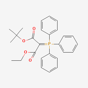 molecular formula C27H29O4P B15235196 1-tert-Butyl 3-ethyl 2-(triphenylphosphoranylidene)malonate 