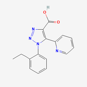 1-(2-ethylphenyl)-5-(pyridin-2-yl)-1H-1,2,3-triazole-4-carboxylic acid