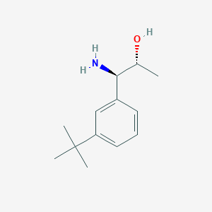 molecular formula C13H21NO B15235231 (1R,2R)-1-Amino-1-[3-(tert-butyl)phenyl]propan-2-OL 