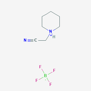 molecular formula C7H13BF4N2 B1523525 1-(Cyanomethyl)piperidinium Tetrafluoroborate CAS No. 434937-12-9