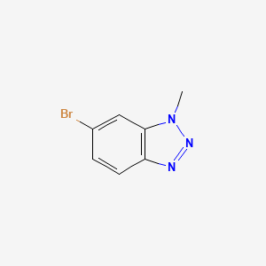 molecular formula C7H6BrN3 B1523527 6-bromo-1-methyl-1H-benzo[d][1,2,3]triazole CAS No. 1083181-43-4