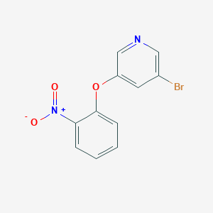 B1523528 3-Bromo-5-(2-nitrophenoxy)pyridine CAS No. 883106-33-0