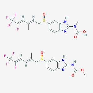 molecular formula C32H30F8N6O6S2 B152353 Dienbendazole CAS No. 130007-56-6