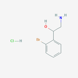 molecular formula C8H11BrClNO B1523531 2-Amino-1-(2-bromophenyl)ethanol hydrochloride CAS No. 849928-37-6