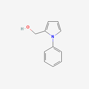 molecular formula C11H11NO B15235381 (1-Phenylpyrrol-2-yl)methanol 