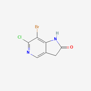 molecular formula C7H4BrClN2O B1523539 7-Bromo-6-chloro-5-aza-2-oxindole CAS No. 1190319-75-5