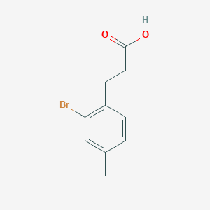 molecular formula C10H11BrO2 B1523541 3-(2-Bromo-4-methylphenyl)propanoic acid CAS No. 829-57-2