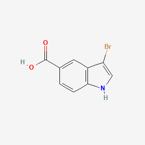 molecular formula C9H6BrNO2 B1523562 3-溴吲哚-5-羧酸 CAS No. 916179-87-8