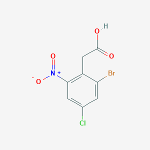 (2-Bromo-4-chloro-6-nitrophenyl)acetic acid