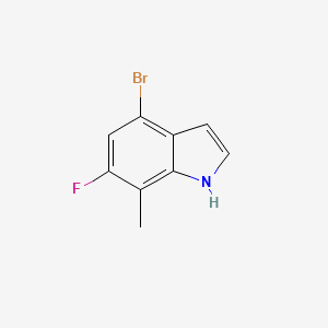 molecular formula C9H7BrFN B1523578 4-bromo-6-fluoro-7-methyl-1H-indole CAS No. 1082040-78-5