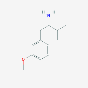 molecular formula C12H19NO B15235797 1-(3-Methoxyphenyl)-3-methylbutan-2-amine 