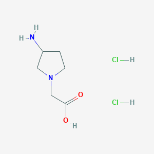 2-(3-Aminopyrrolidin-1-yl)acetic acid dihydrochloride