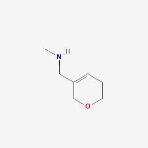 molecular formula C7H13NO B1523592 [(5,6-dihydro-2H-pyran-3-yl)methyl](methyl)amine CAS No. 1082041-25-5