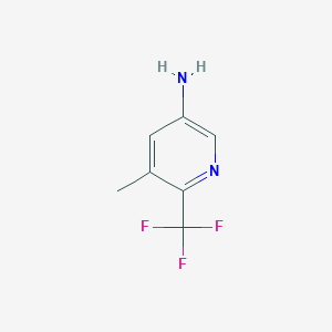 molecular formula C7H7F3N2 B1523596 5-Methyl-6-(trifluoromethyl)pyridin-3-amine CAS No. 941606-50-4