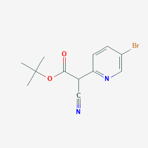 tert-Butyl 2-(5-bromopyridin-2-yl)-2-cyanoacetate