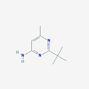 molecular formula C9H15N3 B1523599 2-(tert-Butyl)-6-methylpyrimidin-4-amine CAS No. 1250621-57-8
