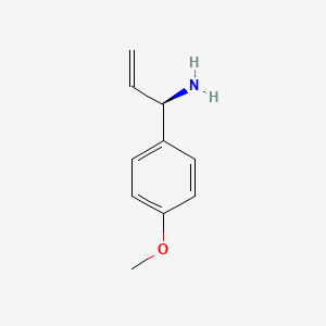 molecular formula C10H13NO B15236015 (1R)-1-(4-Methoxyphenyl)prop-2-enylamine 