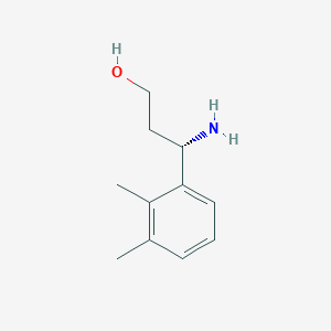 molecular formula C11H17NO B15236022 (3S)-3-amino-3-(2,3-dimethylphenyl)propan-1-ol 