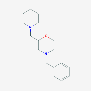 molecular formula C17H26N2O B1523606 4-Benzyl-2-piperidin-1-ylmethyl-morpholine CAS No. 874881-17-1