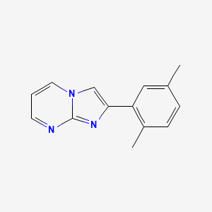 molecular formula C14H13N3 B15236064 2-(2,5-Dimethylphenyl)imidazo[1,2-a]pyrimidine CAS No. 881041-47-0