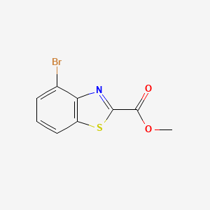 molecular formula C9H6BrNO2S B1523607 Methyl 4-bromobenzo[d]thiazole-2-carboxylate CAS No. 1187928-62-6