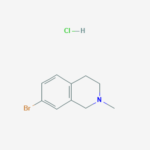 molecular formula C10H13BrClN B1523610 7-Bromo-2-methyl-1,2,3,4-tetrahydro-isoquinoline hydrochloride CAS No. 1263378-86-4
