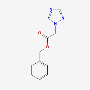 molecular formula C11H11N3O2 B1523623 Benzyl 1H-1,2,4-triazol-1-ylacetate CAS No. 883106-35-2