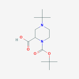 1-(Tert-butoxycarbonyl)-4-tert-butylpiperazine-2-carboxylic acid