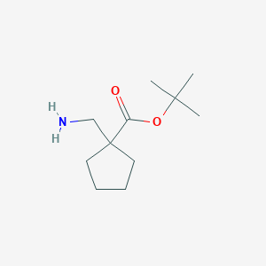 B1523629 1-Aminomethyl-cyclopentanecarboxylic acid tert-butyl ester CAS No. 1263378-41-1