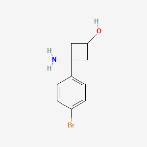 3-Amino-3-(4-bromophenyl)cyclobutanol