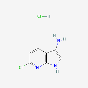 6-Chloro-1H-pyrrolo[2,3-b]pyridin-3-amine hydrochloride