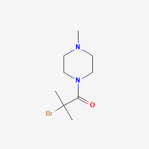 2-Bromo-2-methyl-1-(4-methylpiperazin-1-yl)propan-1-one
