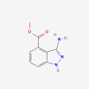 molecular formula C9H9N3O2 B1523642 Methyl 3-amino-1H-indazole-4-carboxylate CAS No. 1167056-94-1