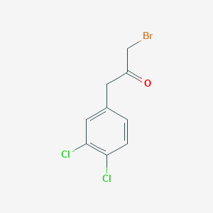 molecular formula C9H7BrCl2O B1523650 1-Bromo-3-(3,4-dichlorophenyl)propan-2-one CAS No. 651358-41-7