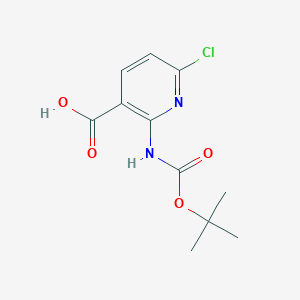 2-Boc-amino-6-chloro-nicotinic acid