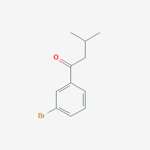 molecular formula C11H13BrO B1523662 1-(3-Bromophenyl)-3-methylbutan-1-one CAS No. 857803-65-7