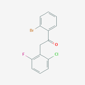 1-(2-Bromophenyl)-2-(2-chloro-6-fluorophenyl)ethan-1-one