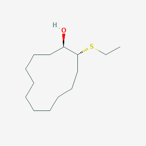 molecular formula C14H28OS B15236632 (1R,2R)-2-(Ethylthio)cyclododecanol 