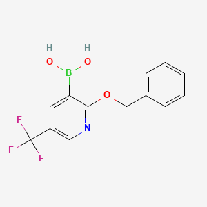 molecular formula C13H11BF3NO3 B1523671 (2-(Benzyloxy)-5-(trifluoromethyl)pyridin-3-yl)boronic acid CAS No. 850864-60-7