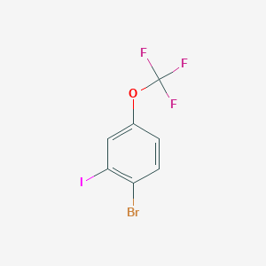 molecular formula C7H3BrF3IO B1523672 1-Bromo-2-iodo-4-(trifluoromethoxy)benzene CAS No. 1121586-26-2
