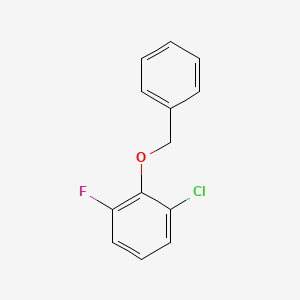 molecular formula C13H10ClFO B1523675 2-(Benzyloxy)-1-chloro-3-fluorobenzene CAS No. 938180-34-8