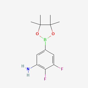 2,3-Difluoro-5-(4,4,5,5-tetramethyl-1,3,2-dioxaborolan-2-yl)aniline