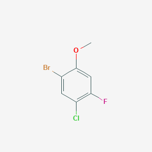 molecular formula C7H5BrClFO B1523678 1-Bromo-5-chloro-4-fluoro-2-methoxybenzene CAS No. 949892-08-4