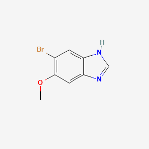 molecular formula C8H7BrN2O B1523680 5-Bromo-6-methoxy-1H-benzo[d]imidazole CAS No. 1008361-65-6